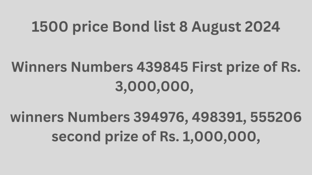 1500 price bond list 2024